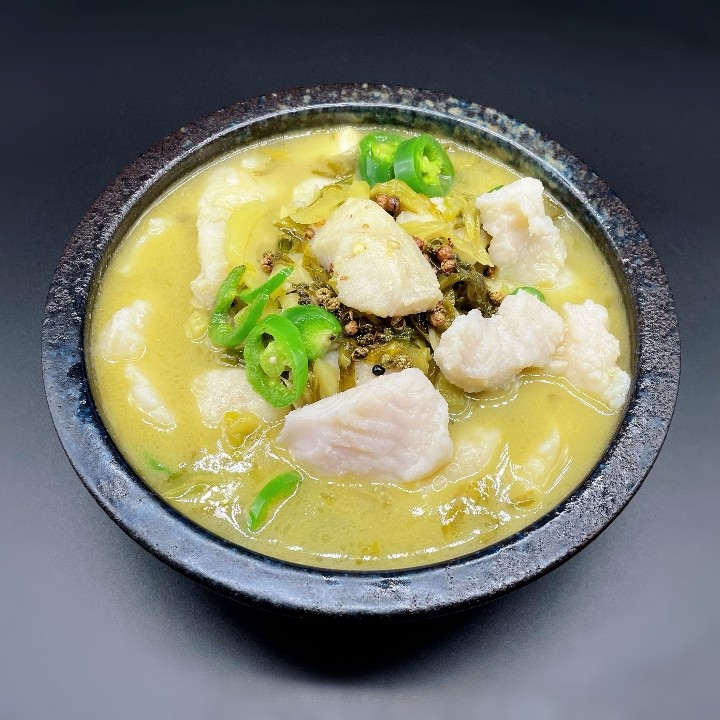 109. Fish Fillet & Tofu with Sour Cab Bage Soup 小厨酸菜豆花鱼