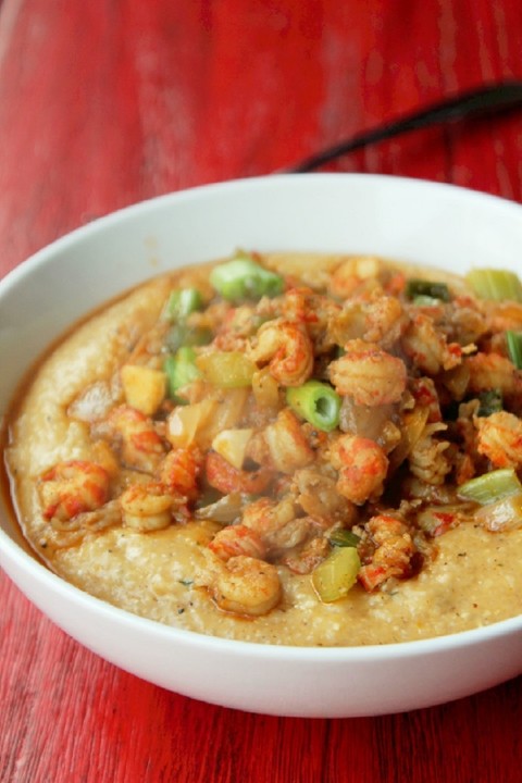 Crawfish ,Shrimp  and cheesy grits