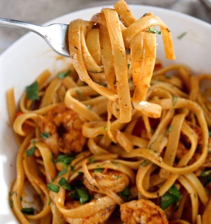 Creamy Cajun Shrimp Pasta