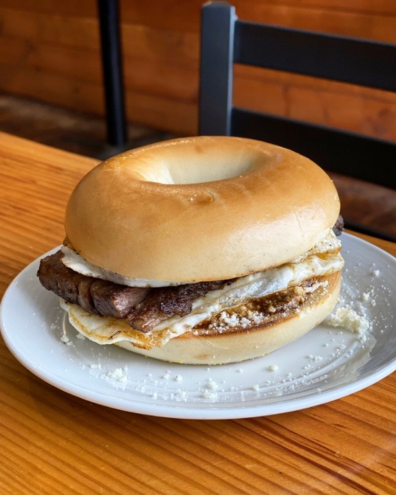 Beef Brisket Breakfast Sandwich