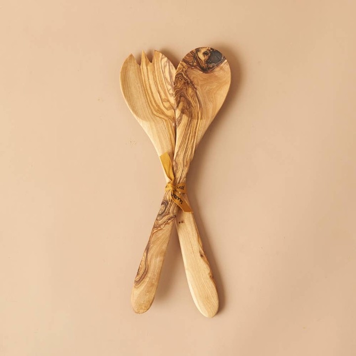 Saarde: Olive Wood Salad Servers