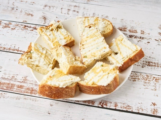 Rosemary Focaccia Bread and Ricotta Cheese