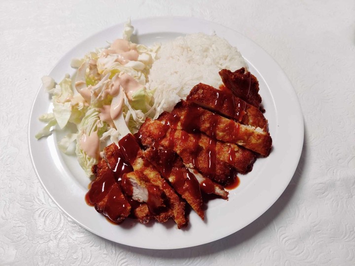 Tonkatsu Pork Rice Plate