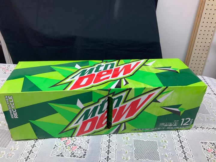 Mtn Dew 12 cans pk