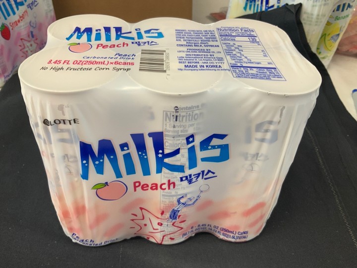 Milkis Peach 6 pk