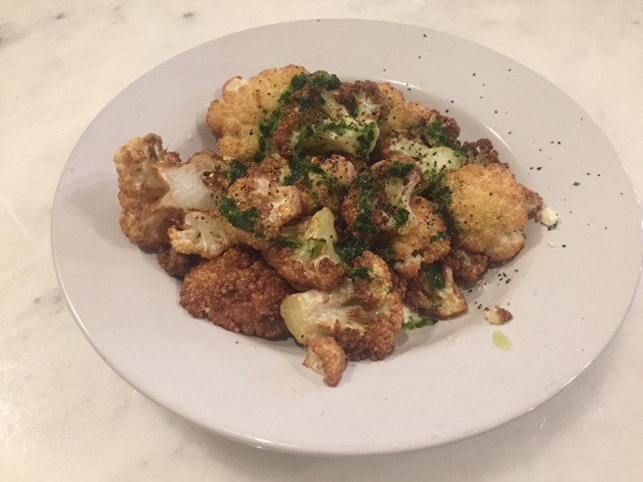 Roasted Cauliflower with Herb Aioli & Feta