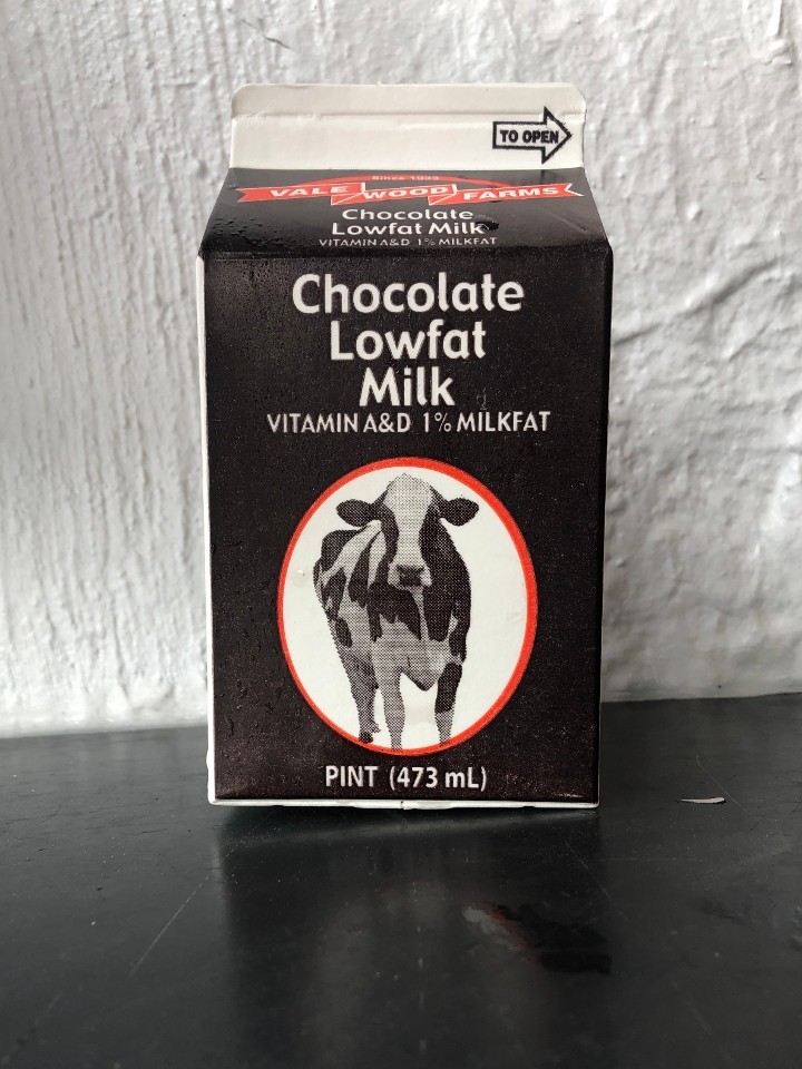 Pint 1% Chocolate Milk, Vale Wood