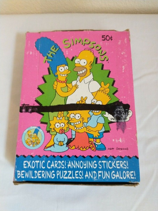 1990 The Simpsons 36 Pack Box
