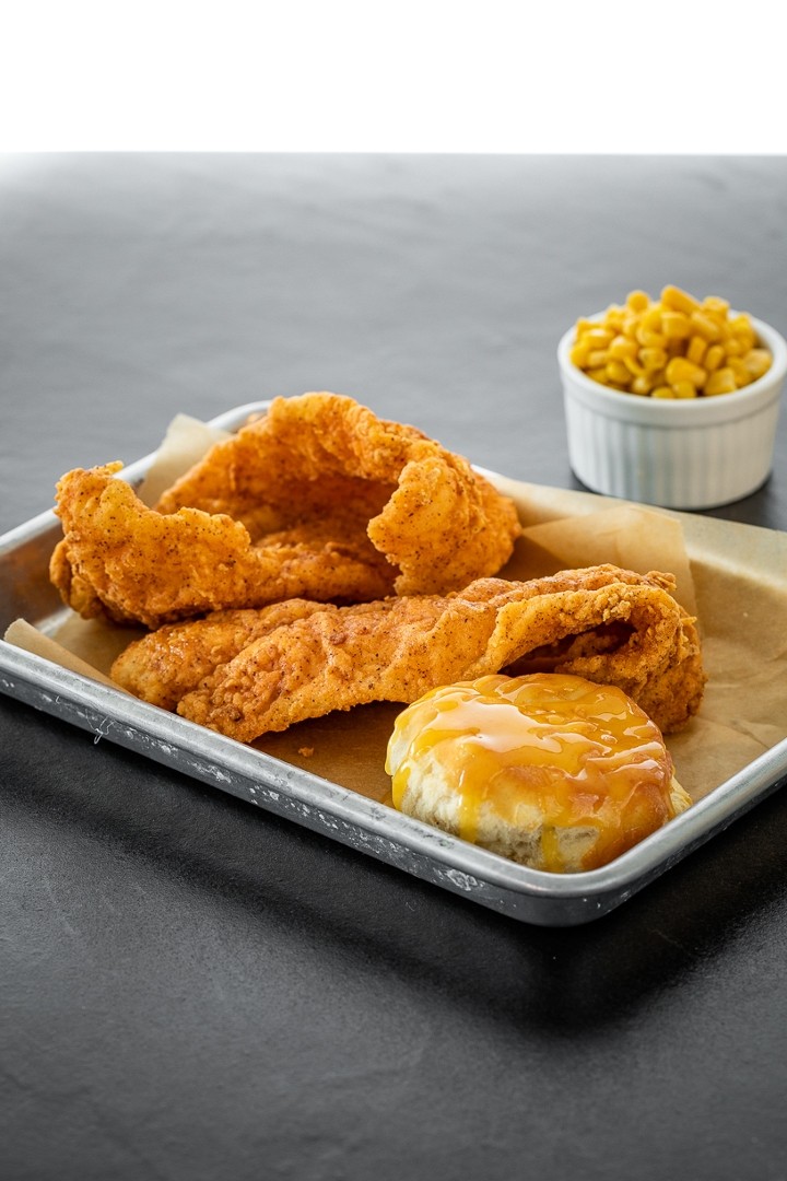 1pc Cajun Style Fish w/ Biscuit