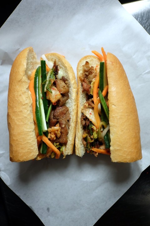 Bbq Pork & Kimchi Banh Mi