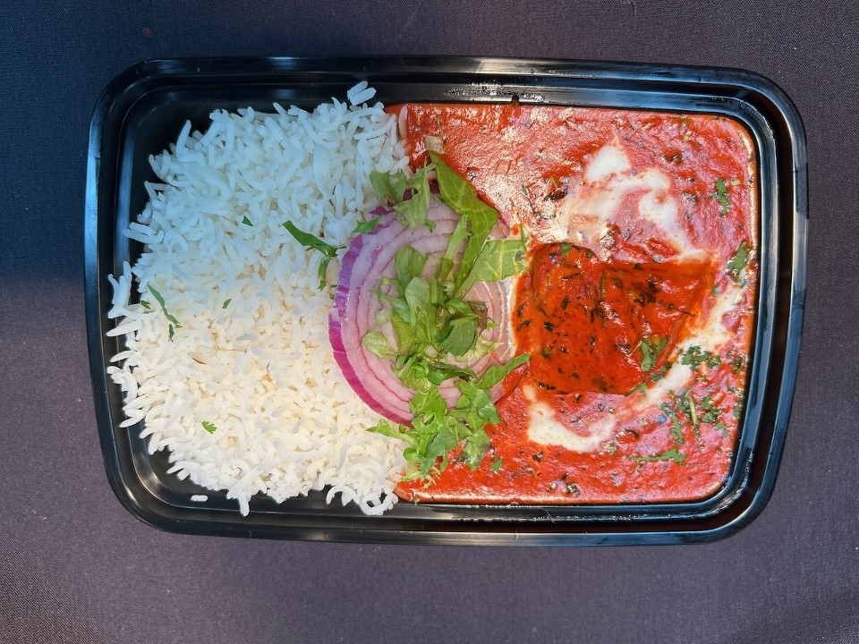 Lunch Box -  select one Non-Veg item of your choice, comes with Basmati Rice