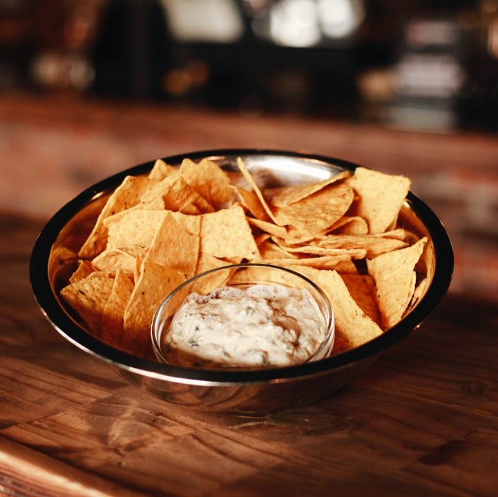 Spinach Dip (w/ Corn Chips)