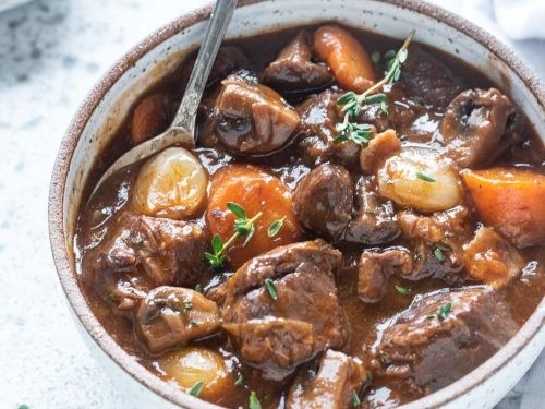 Boeuf Bourguignon for 2ppl served with potatoes