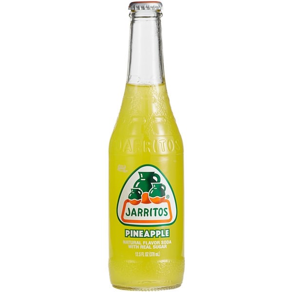 Jarritos Pineapple Soda Glass Bottle
