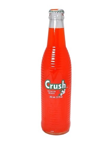 Crush Orange Mexican Soda Glass Bottle