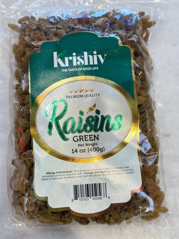 Krishiv Green Raisins 14oz