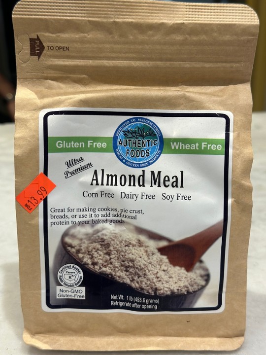 Authentic Gluten Free Food Almond Meal 1lb