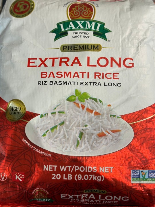 Laxmi Extra Long Basmati Rice 20lb