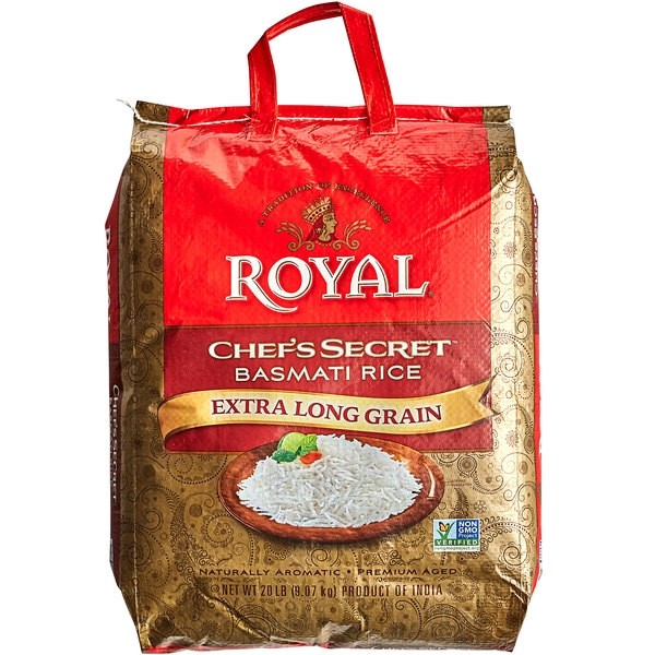 Royal Chef Secret Extra Long Basmati Rice  20lb