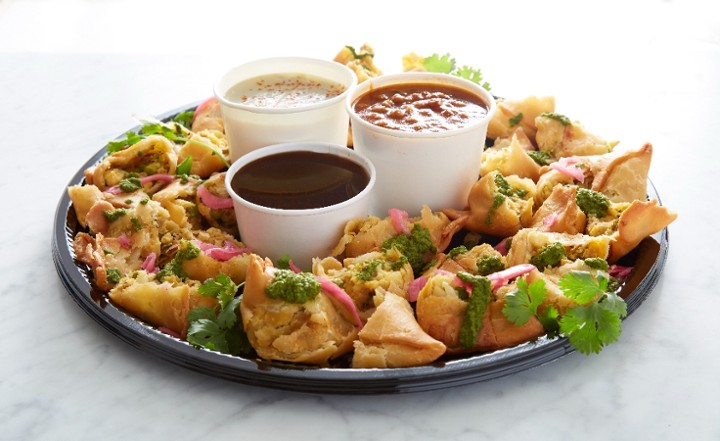 Samosa Chaat Platter (Serves 10)