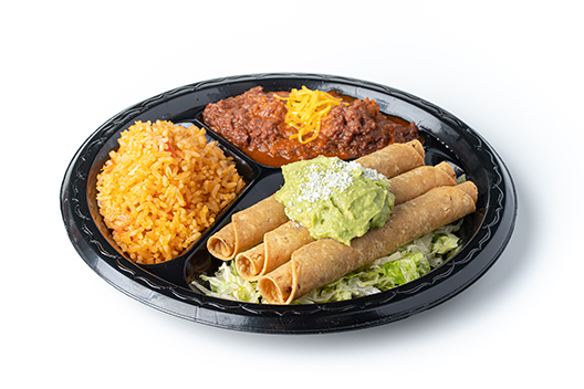 #5 Three Rolled Taco Plate