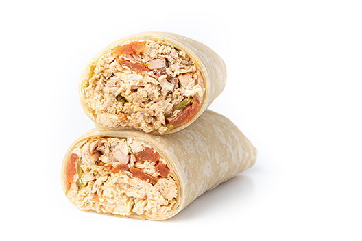 Shredded Chicken Burrito