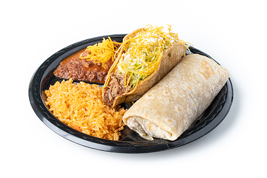 #3 Taco & Burrito Plate