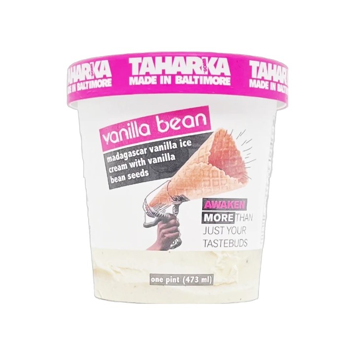 Vanilla Bean Ice Cream Pint (Taharka Brothers)