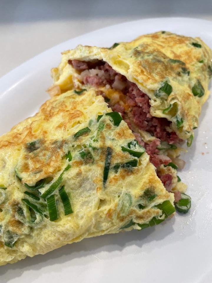 Corned Beef Hash Omelette