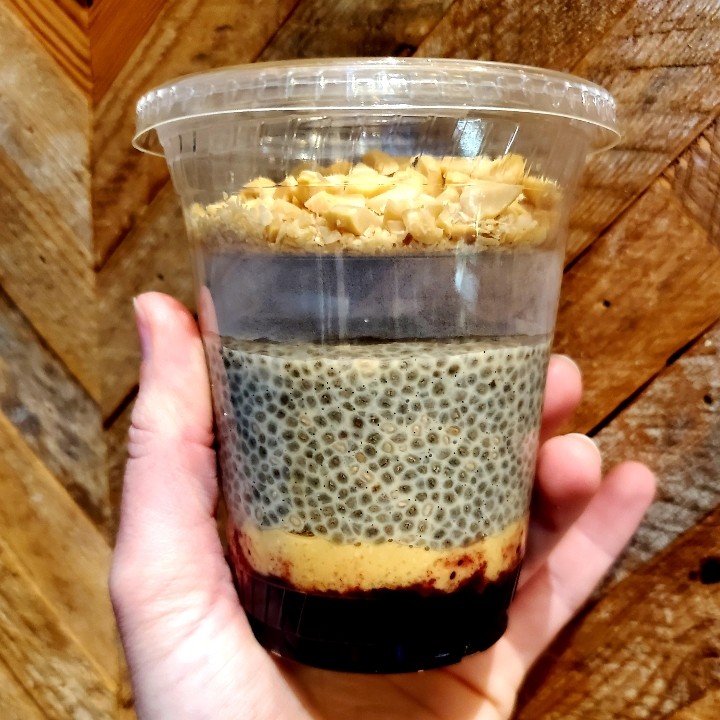 Peanut Butter & Jam Chia Pudding Cup