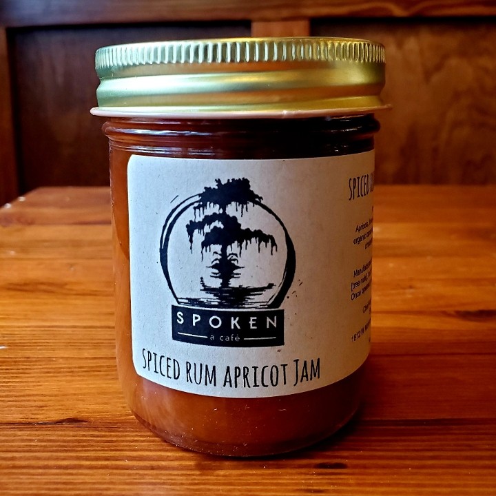 Apricot Spiced Rum Jam JAR