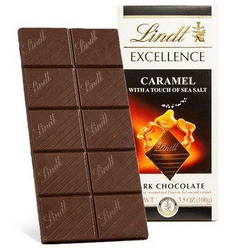 Lindt Excellence Caramel Dark Chocolate Bar
