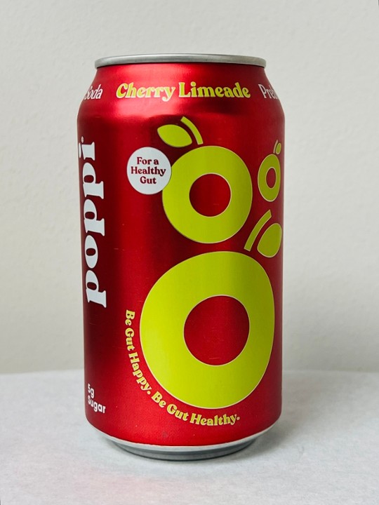 Cherry Limeade Poppi Prebiotic Soda