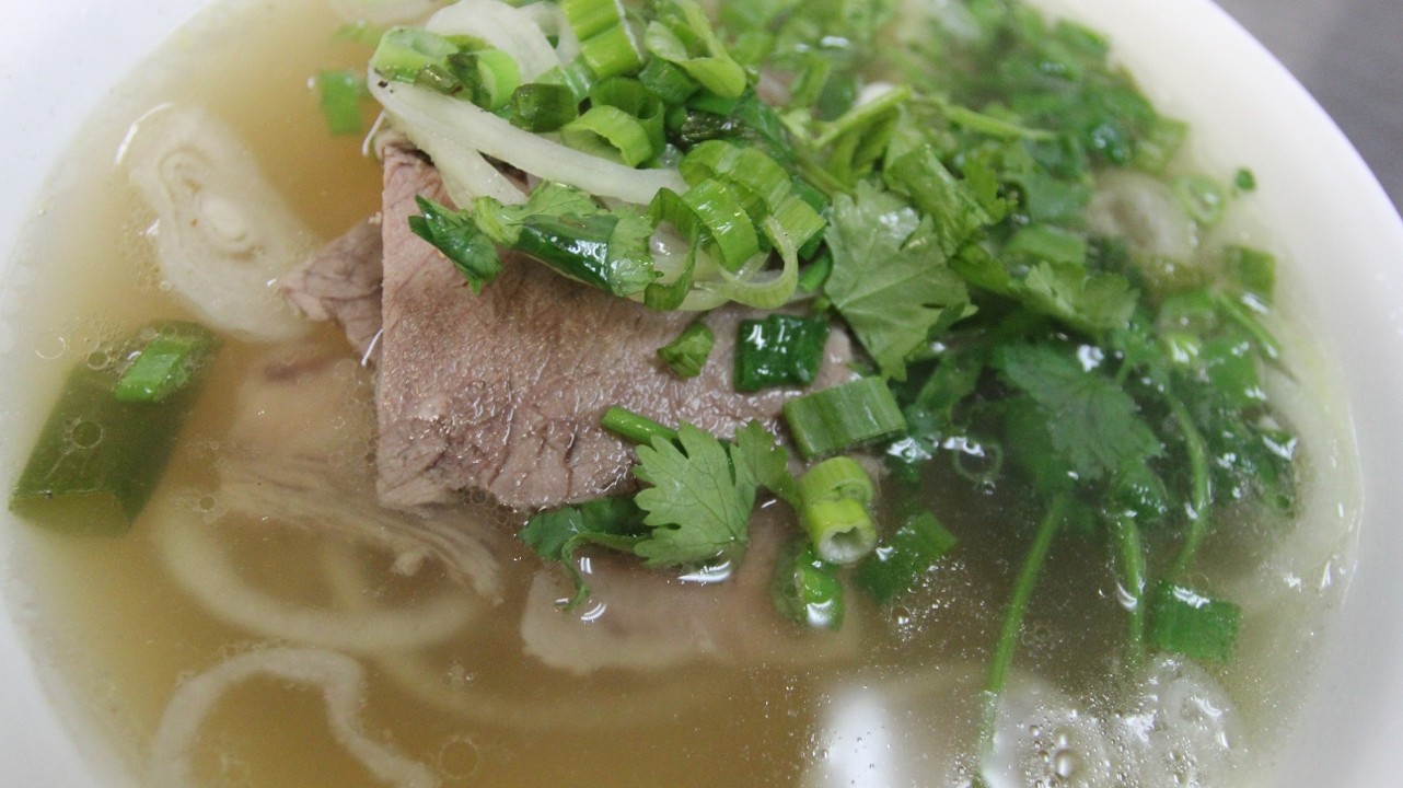 pho chin (brisket noodle soup)
