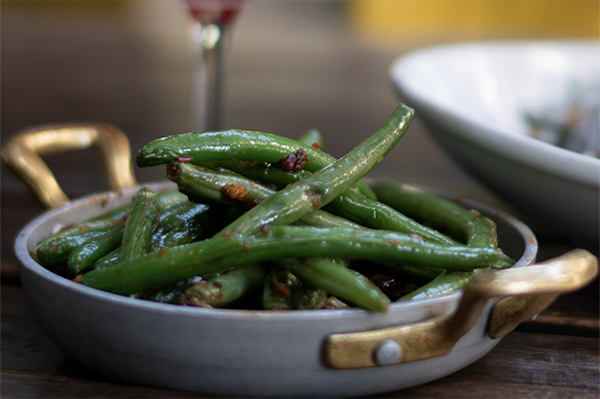 Spicy Ginger Green Beans - Side