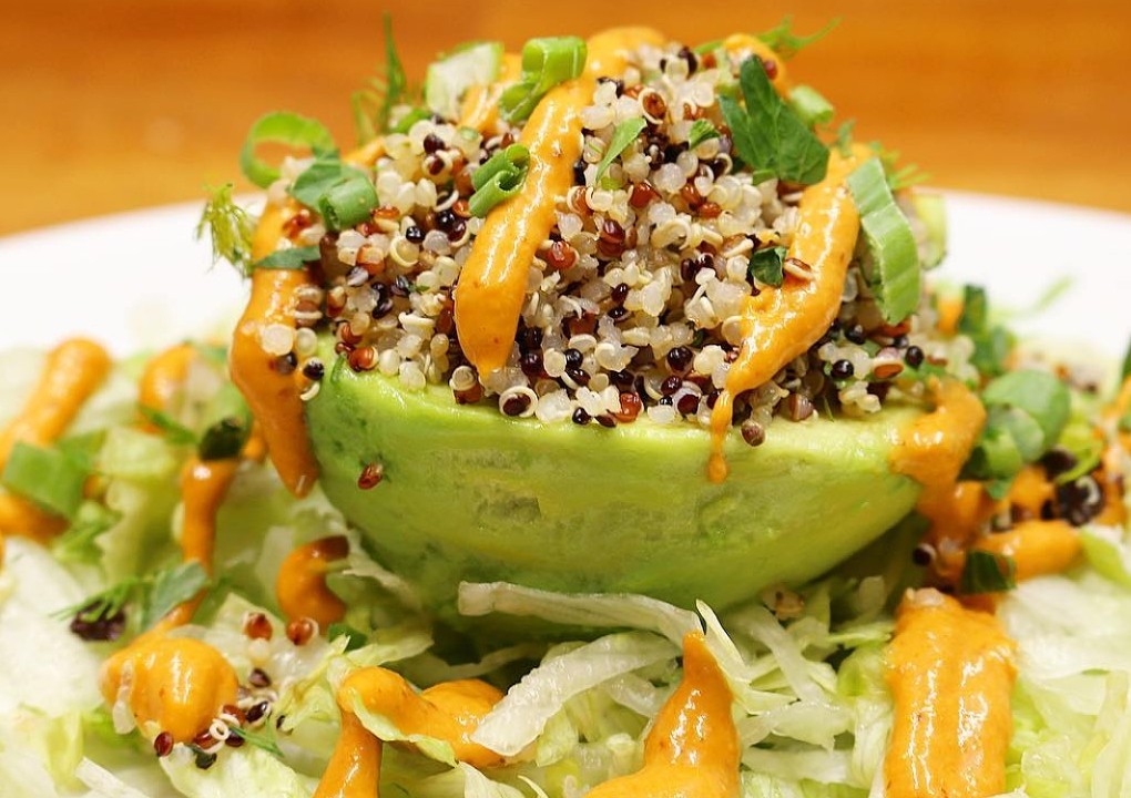 Vegan Half Avocado Quinoa
