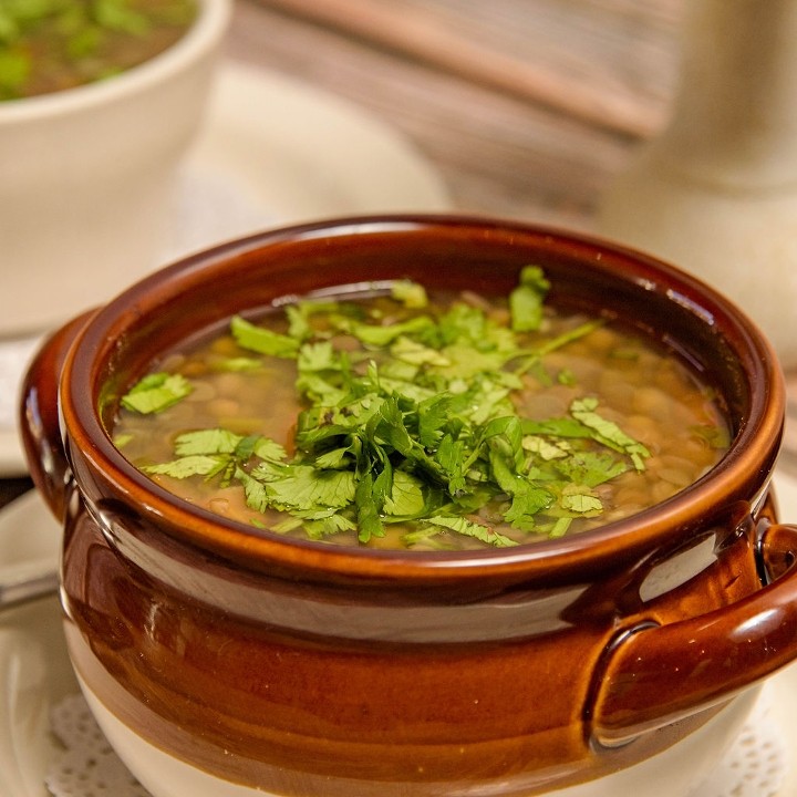 Vegan Lentil Soup Bowl