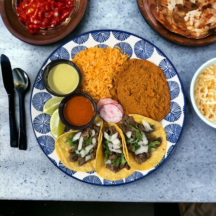 3 Tacos Platter