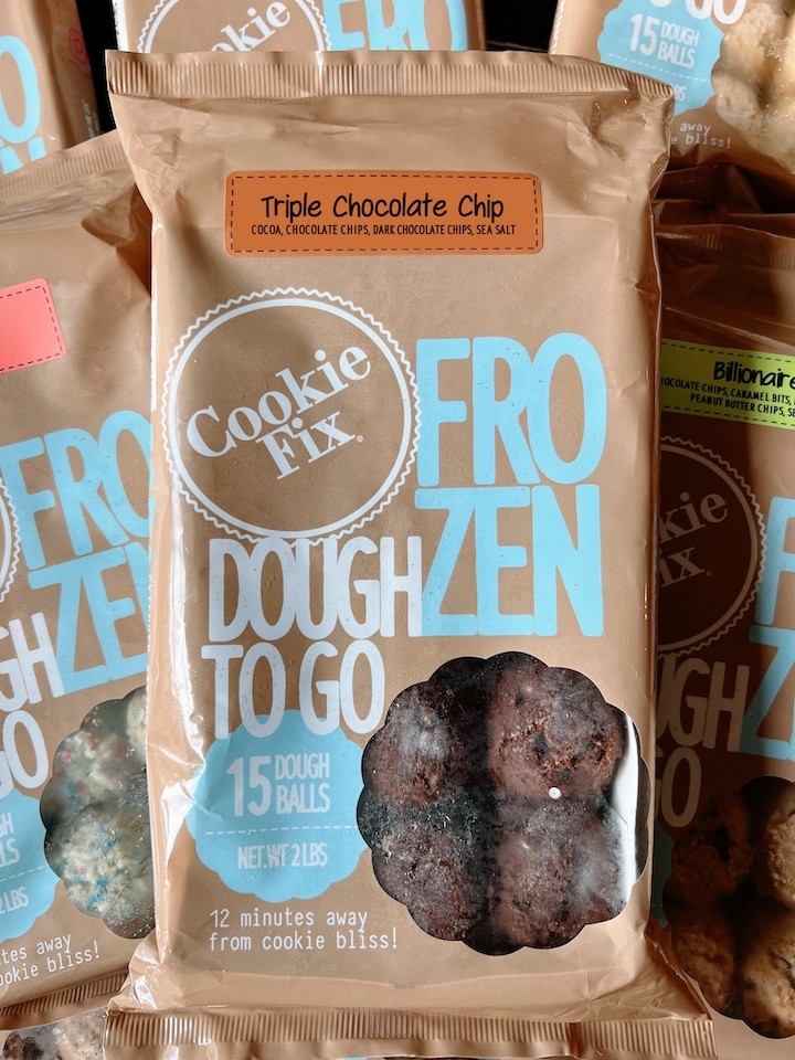 Triple Chocolate Chip Frozen Dough