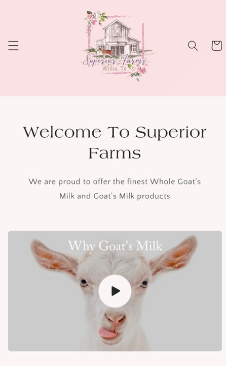 Fresh Goats Milk Half Gallon