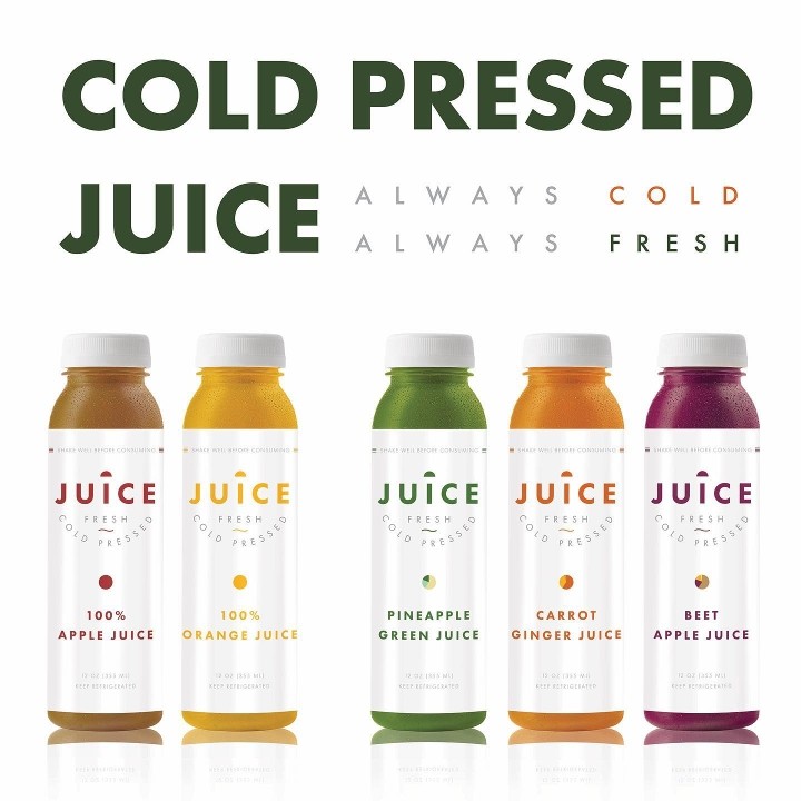 Cold Pressed Pineapple Green Juice (12oz)