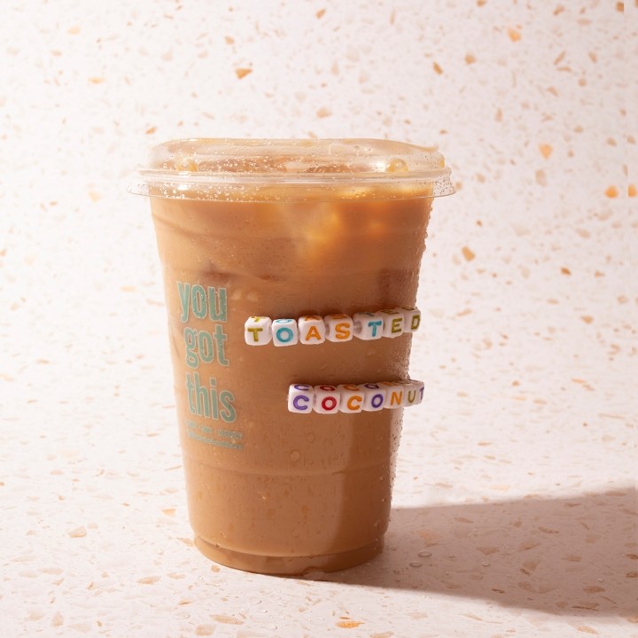 Special: Iced Toasted Coconut Latte (16oz)