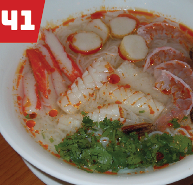 #41 Spicy & Sour Seafood Vermicelli Soup