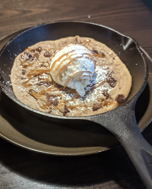 Chocolate Cookie Ice Cream Skillet