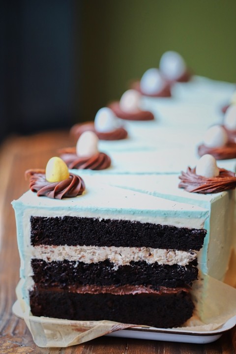 Robin Egg Cake Slice