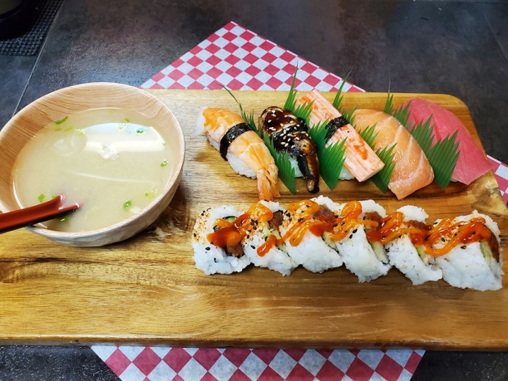 Mixed Sushi Nigiri(5pc)+Spicy Tuna Roll(5pc)