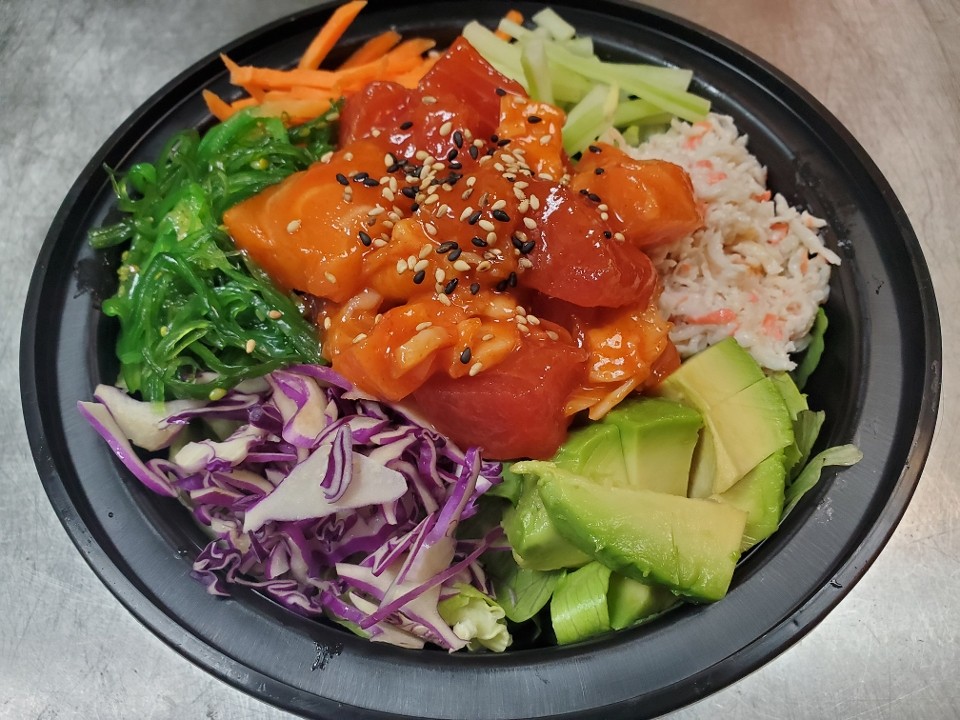 Spicy Mixed Sashimi Rice Cup