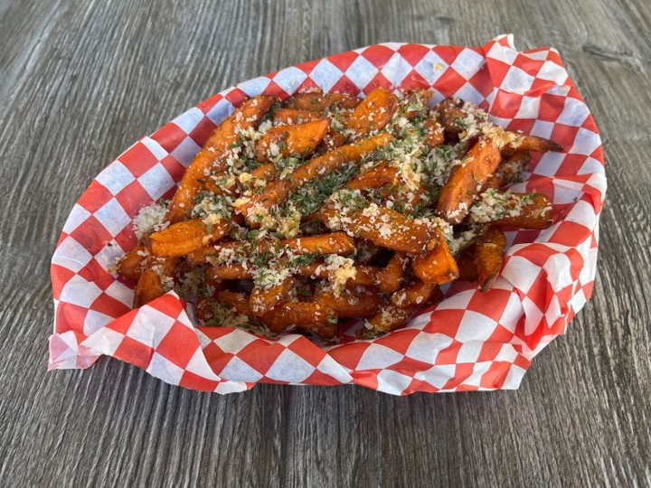 Sweet Potato Parmesan Truffle Fries