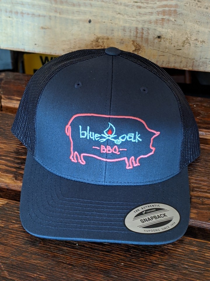 Navy Pig Trucker Hat
