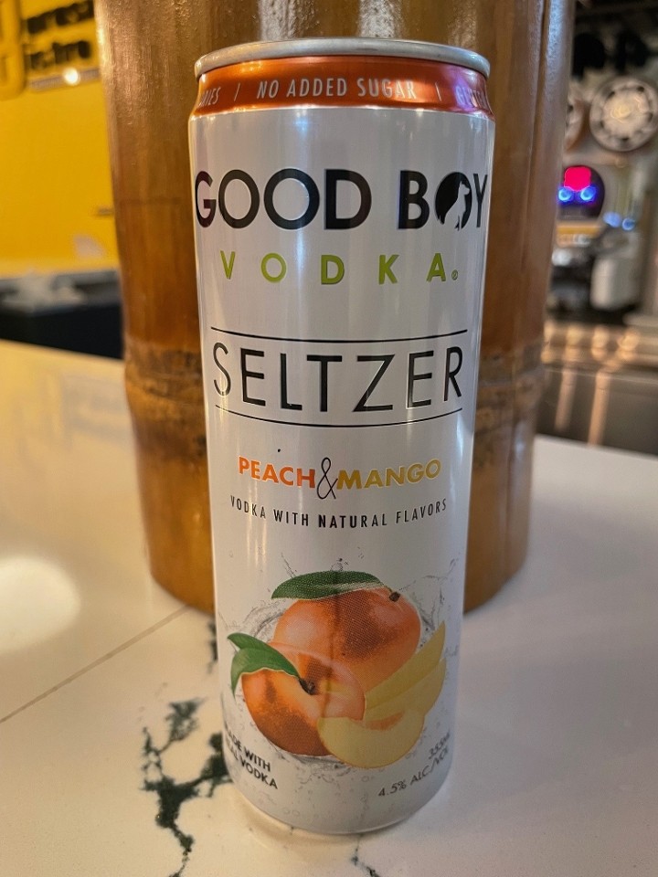 Good Boy Vodka Seltzer Peach & Mango